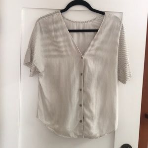 Vetta Capsule Striped Boyfriend Shirt